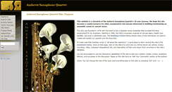 Desktop Screenshot of amherstsaxophonequartet.com