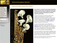 Tablet Screenshot of amherstsaxophonequartet.com